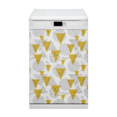 Magnetic dishwasher cover Wheels and triangles