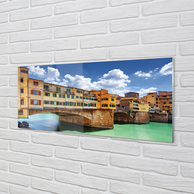 Acrylic print Building italy river bridges