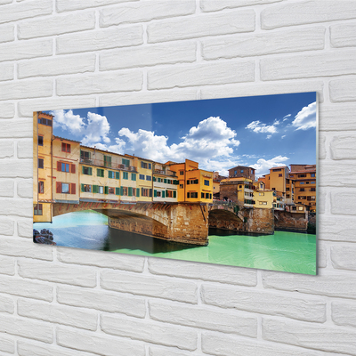 Acrylic print Building italy river bridges