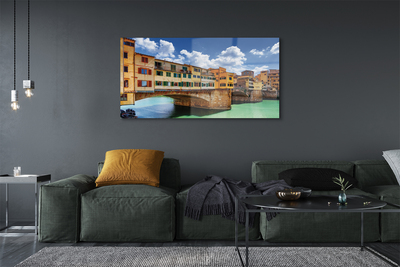 Acrylic print Building italy river bridges