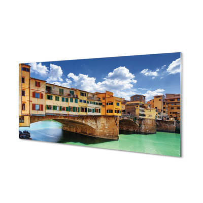 Acrylic print Building italy river bridges