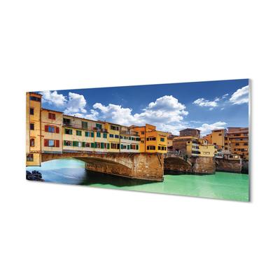 Acrylic print Building italy river bridges