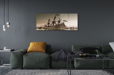 Acrylic print The old sea sky ship