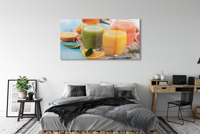 Acrylic print Cocktails colored glasses