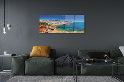 Acrylic print Spain beach city coast