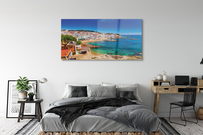 Acrylic print Spain beach city coast