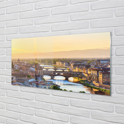 Acrylic print Italy sunrise panorama
