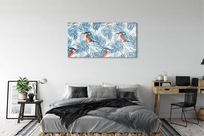 Acrylic print Painted bird on a branch
