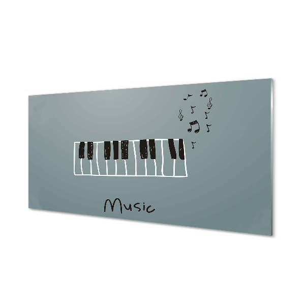 Acrylic print Piano sheet music