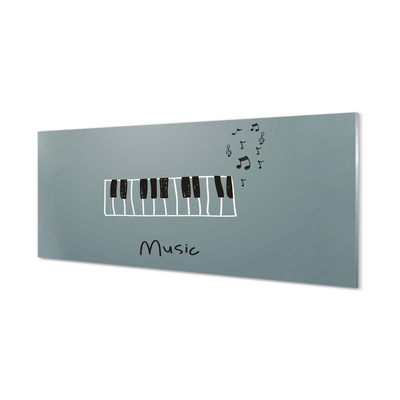 Acrylic print Piano sheet music