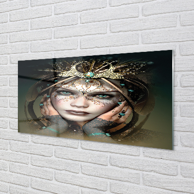 Acrylic print Female blue eyes