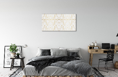 Acrylic print The contours triangles