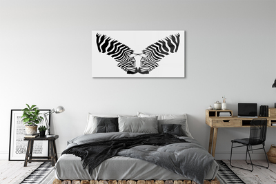 Acrylic print Zebra mirror