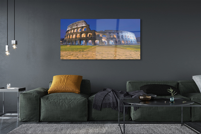 Acrylic print Sunset rome colosseum