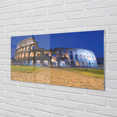 Acrylic print Sunset rome colosseum