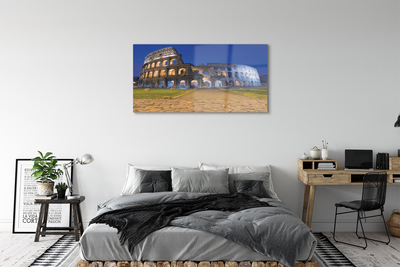 Acrylic print Sunset rome colosseum