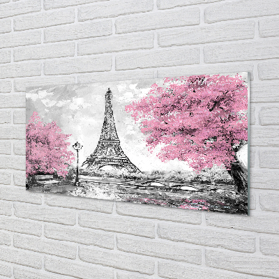 Acrylic print Paris spring tree