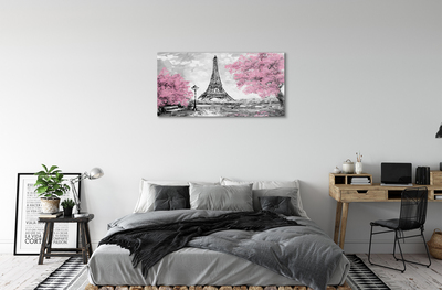 Acrylic print Paris spring tree