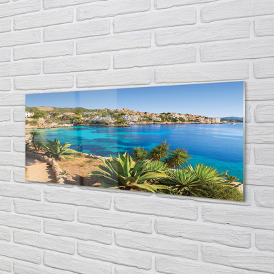 Acrylic print Spain coast seaside town