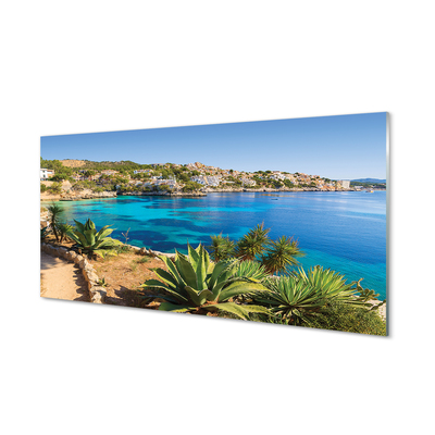 Acrylic print Spain coast seaside town