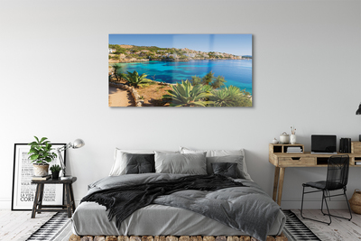 Acrylic print Spain coast seaside town