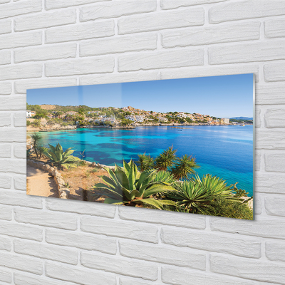 Acrylic print Spain coast seaside town