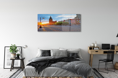 Acrylic print Gdansk old town sunrise