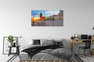 Acrylic print Gdansk old town sunrise