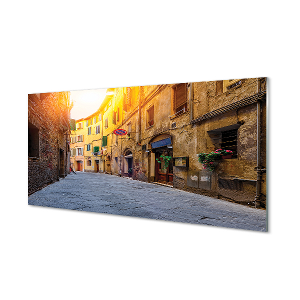 Acrylic print Italy gebäudestraße