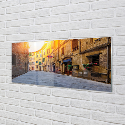 Acrylic print Italy gebäudestraße