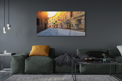 Acrylic print Italy gebäudestraße