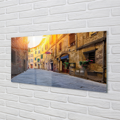 Acrylic print Italy gebäudestraße