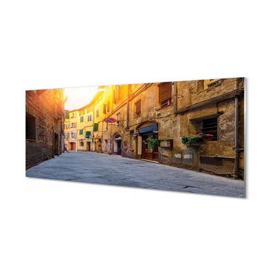 Acrylic print Italy gebäudestraße