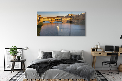 Acrylic print Italy bridged sunrise