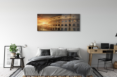 Acrylic print Sunset rome colosseum