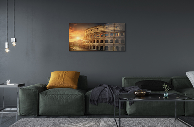 Acrylic print Sunset rome colosseum