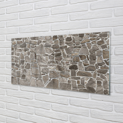 Acrylic print Stone wall tiles