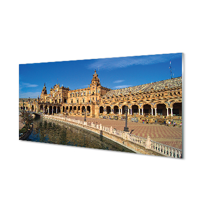 Acrylic print Spain old city market