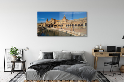 Acrylic print Spain old city market