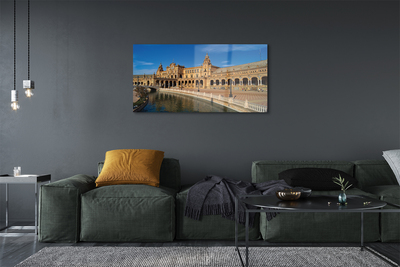 Acrylic print Spain old city market