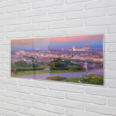 Acrylic print Italy river panorama