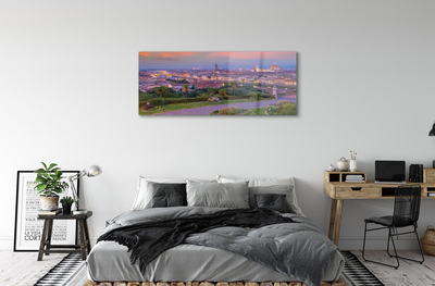 Acrylic print Italy river panorama