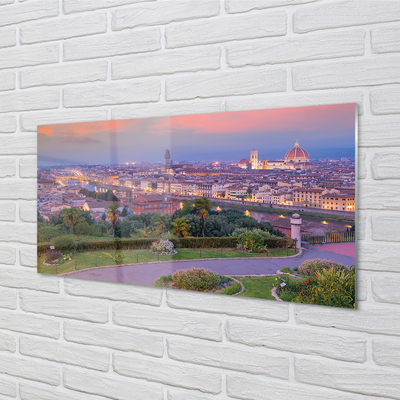 Acrylic print Italy river panorama