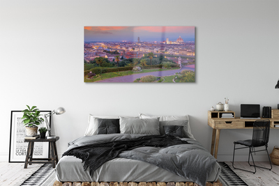 Acrylic print Italy river panorama