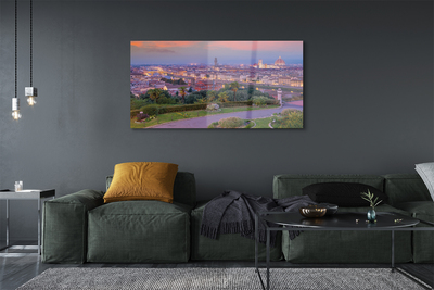 Acrylic print Italy river panorama