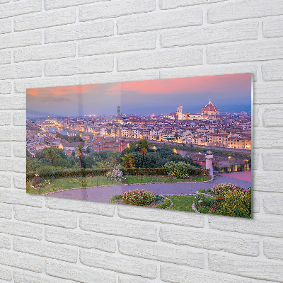 Acrylic print Italy river panorama