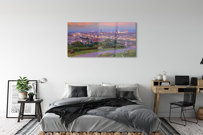 Acrylic print Italy river panorama