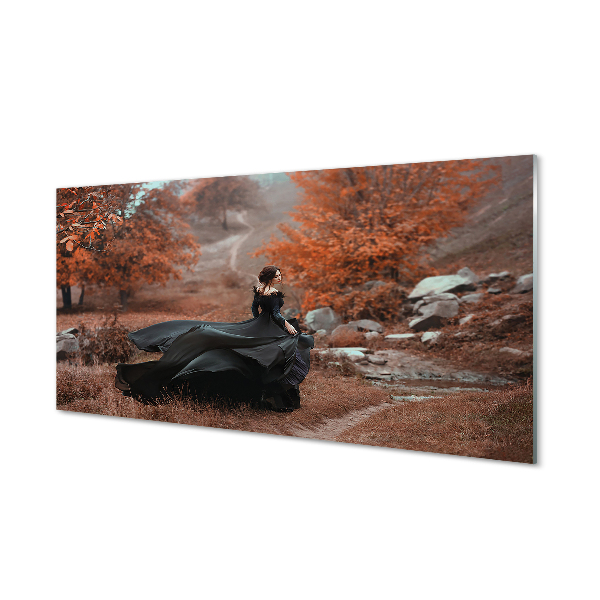 Acrylic print Autumn mountains women