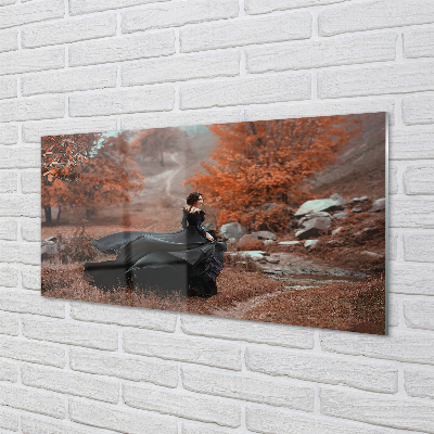 Acrylic print Autumn mountains women