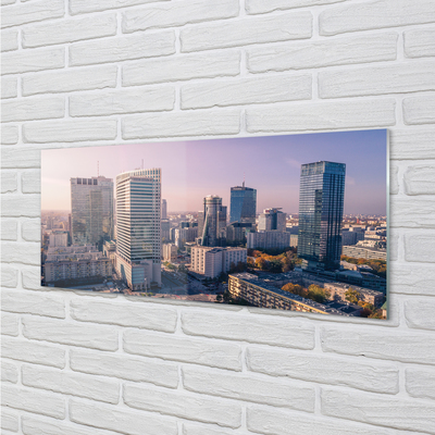 Acrylic print Panorama of warsaw